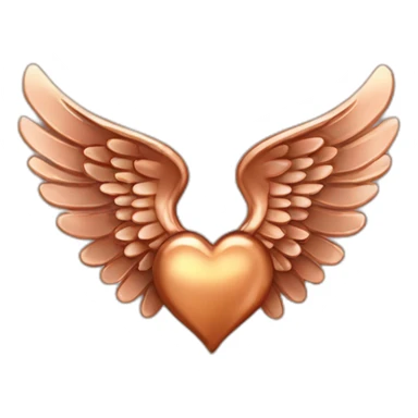 copper-ANGEL-wing-with-heart sticker