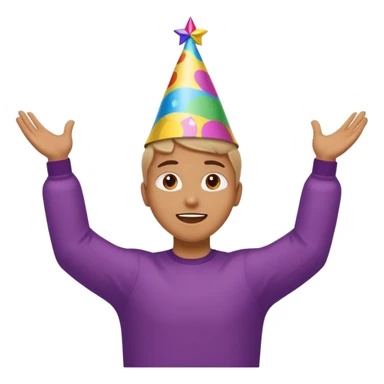 A person with the arms opened like the celebration of bellingham sticker