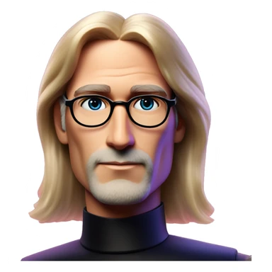 Synthwave Steve Jobs in Barbie style, oil paint, epic eyes, intricate lips, exquisite pose, beautiful, desirable, logical, Midsommar con barbie sticker