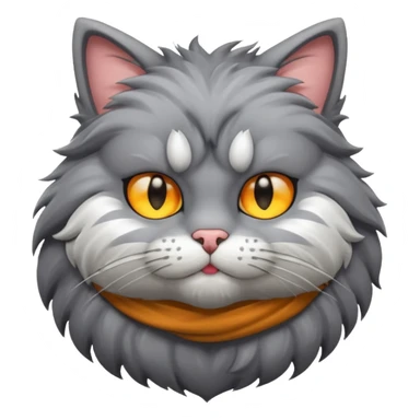 cat with muscle sticker