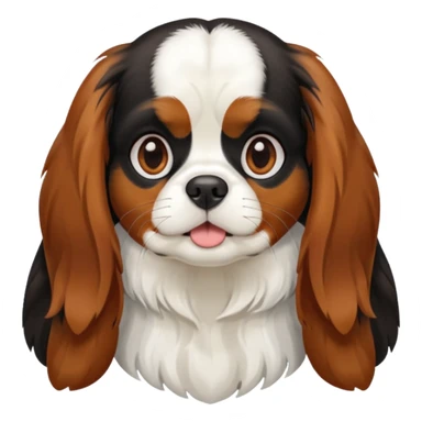 Chienne King charles sticker