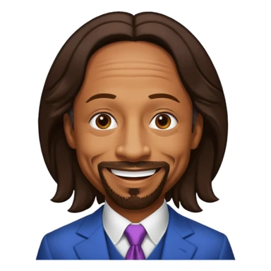 Katt Williams with dark brown hair sticker