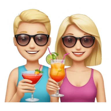  besties at the Beach  sticker
