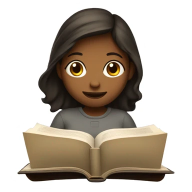 Girl reading bible sticker