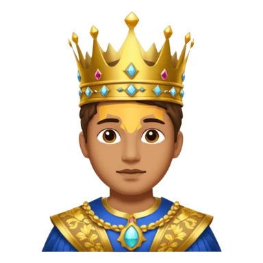 portrait of sun king sticker