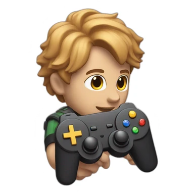 Leon with a controller sticker
