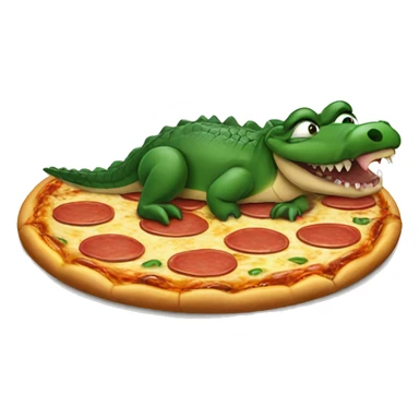 alligator loki eat pizza sticker