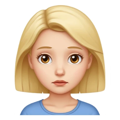 Girl, Questioning face sticker