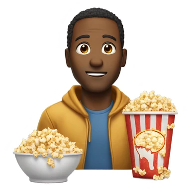 Guy gets dies for bringing popcorn to pizza movie sticker