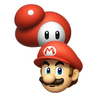 scary super mario sticker