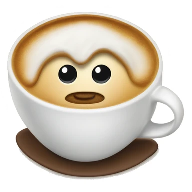 A cup of capucino  sticker