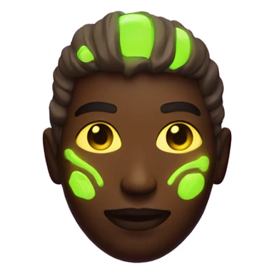 survivor with glowing neon elements sticker