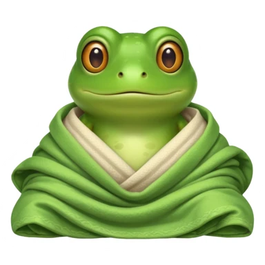Frog in bed sticker