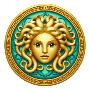 Medusa Versace logo sticker