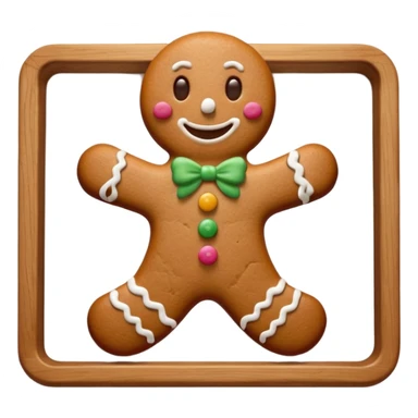 Gingerbread on the Tray sticker