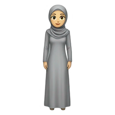 Full body hijab women sticker