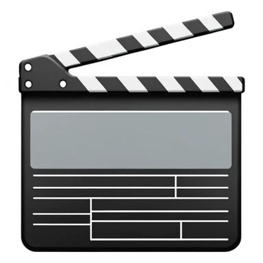 ultra minimalist film slate, one line drawing, abstract sticker