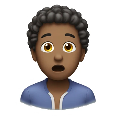 Holding breath emoji sticker