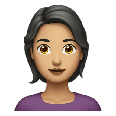 Mujer morena agotada sticker