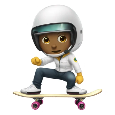 Cockpit on a skateboard sticker