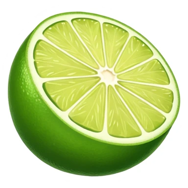 a whole lime, simple, clear sticker