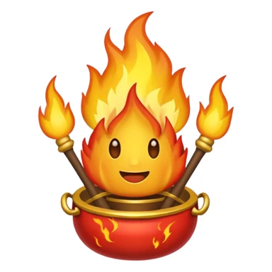 Coroa pegando fogo sticker