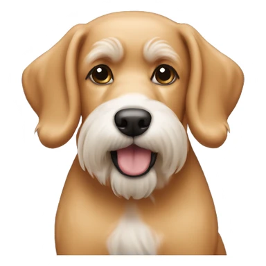 Apricot whoodle dog sticker