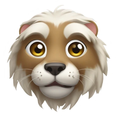 Lontra branca fazendo um coração com as patas sticker