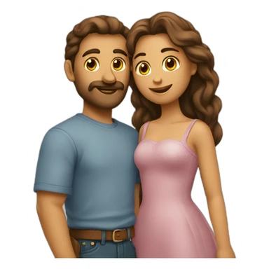 2 amoureux de la même couleur sticker