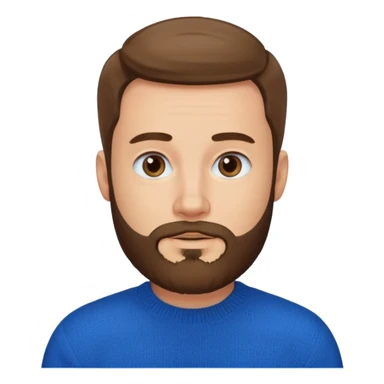 mach mir einen organiserten mann mit blauem pullover sticker