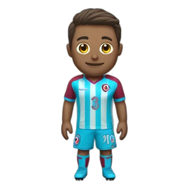 Trabzonspor stryped football jersey sticker