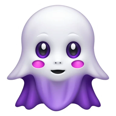 fantasma roxo e branco sticker