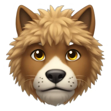 Furry muscle sticker
