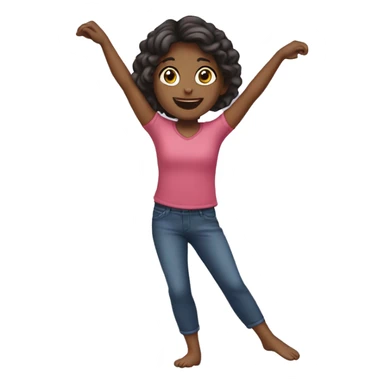GIRL CARTWHEEL sticker