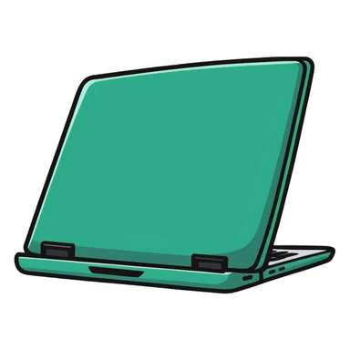 focused professional working on laptop sticker