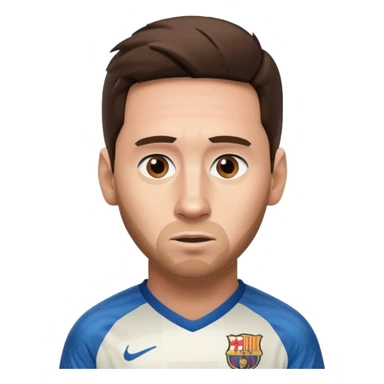 Messi that look like he have seen something weird sticker