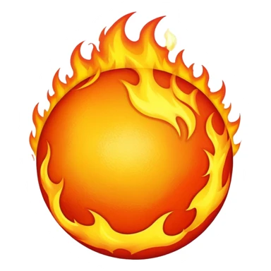 bisexual ball on fire sticker
