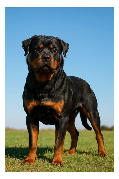 A dog rottweiller  sticker
