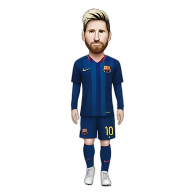 Messi wearing trapstar outfit sticker