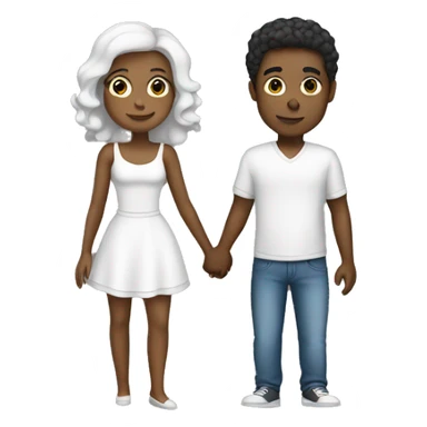 white love A couple who loves Watch sticker