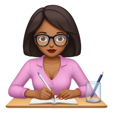 escritora mulher escrevendo um livro de romance sticker