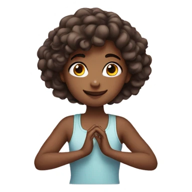 Girl making heart with hands  sticker