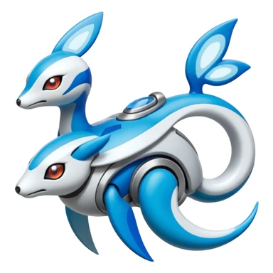 Futuristic Meloetta-Inteleon-Buizel-Protogen-Pokémon-Digimon-Fakémon-fusion-hybrid-creature sticker