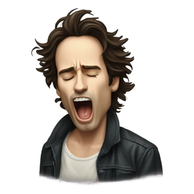 jeff buckley yawning sticker