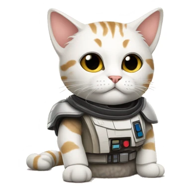 Star Wars cat sticker