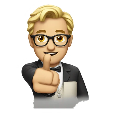 nerd pointing you sticker