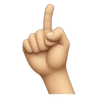 agressive pointing hand sticker