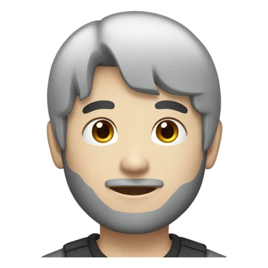 man from japan with white skin and black hair, wear casual shirt  sticker