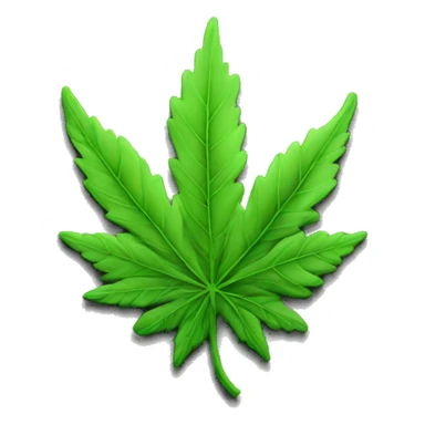 Thc leaf sticker