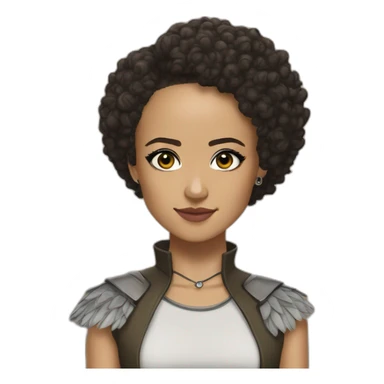 Nathalie Emmanuel missandei realistic sticker